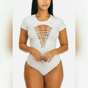 New! Cut Out Bodysuit